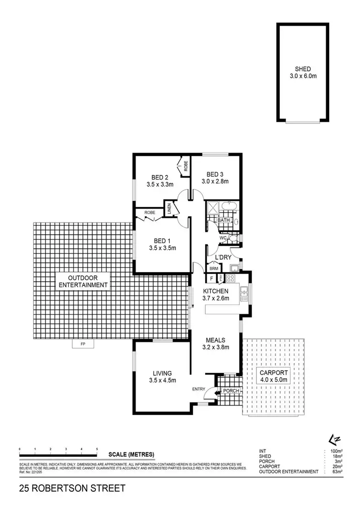 Floorplan of Homely house listing, 25 Robertson Street, Epsom VIC 3551