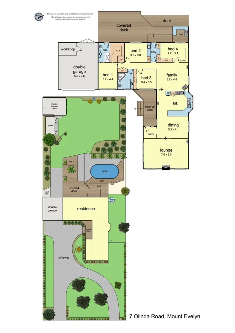 Floorplan of Homely house listing, 7 Olinda Road, Mount Evelyn VIC 3796