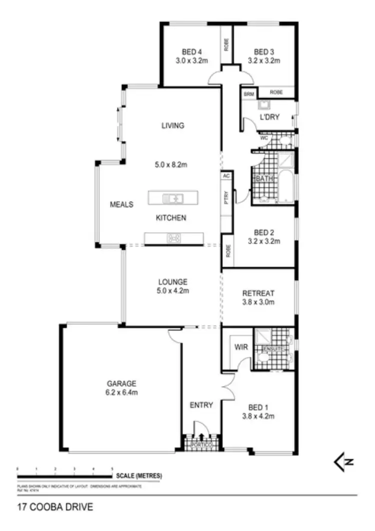 Floorplan of Homely house listing, 17 Cooba Drive, Epsom VIC 3551