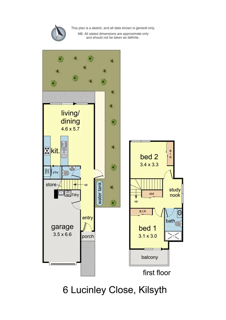 Floorplan of Homely townhouse listing, 6 Lucinley Close, Kilsyth VIC 3137