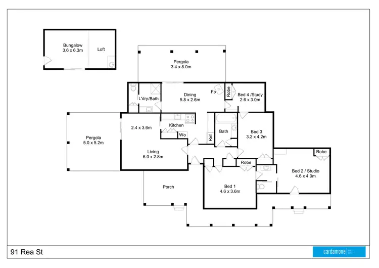 Floorplan of Homely house listing, 91 Rea Street, Shepparton VIC 3630
