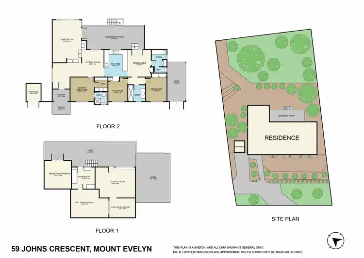 Floorplan of Homely house listing, 59 Johns Crescent, Mount Evelyn VIC 3796
