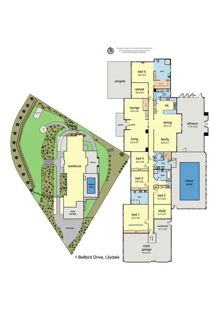 Floorplan of Homely house listing, 1 Bellbird Drive, Lilydale VIC 3140