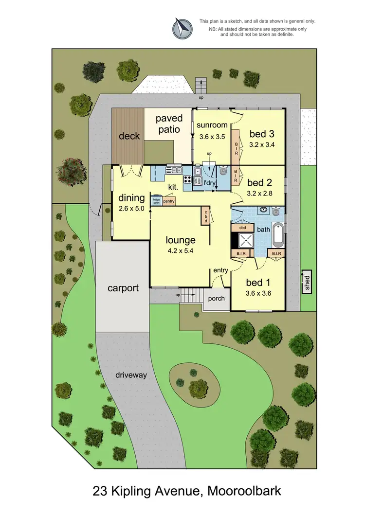 Floorplan of Homely house listing, 23 Kipling Avenue, Mooroolbark VIC 3138