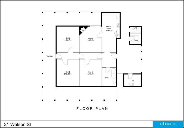 Floorplan of Homely rural property listing, 31 Watson Street, Murchison VIC 3610
