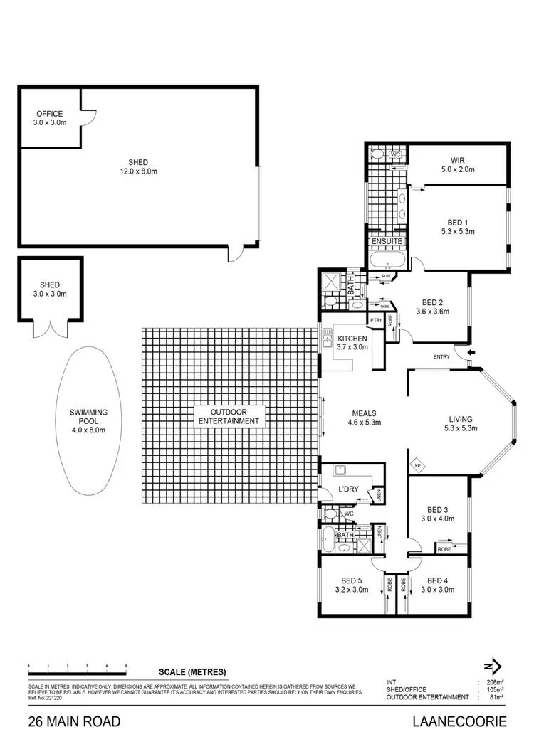 Floorplan of Homely house listing, 26 Main Road, Laanecoorie VIC 3463