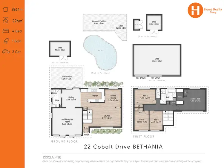 Floorplan of Homely house listing, 22 Cobalt Drive, Bethania QLD 4205