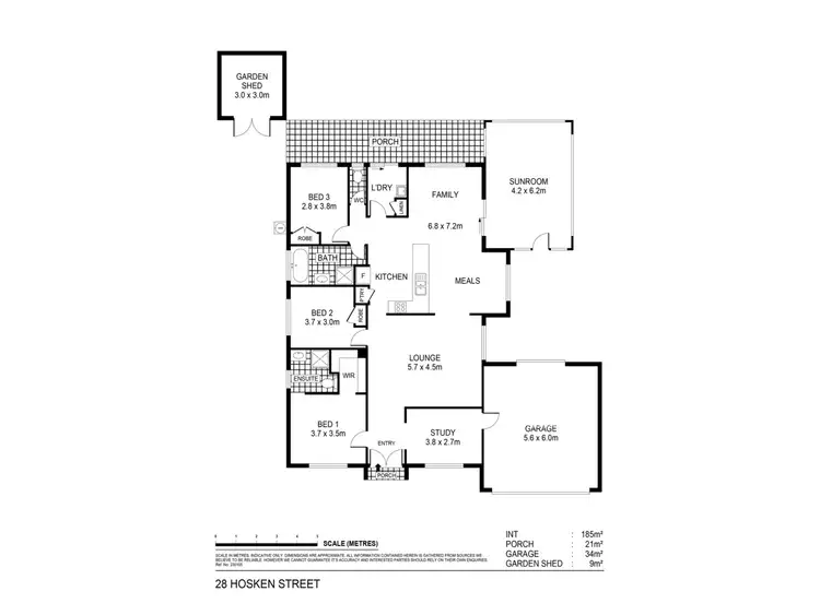 Floorplan of Homely house listing, 28 Hosken Street, Maryborough VIC 3465