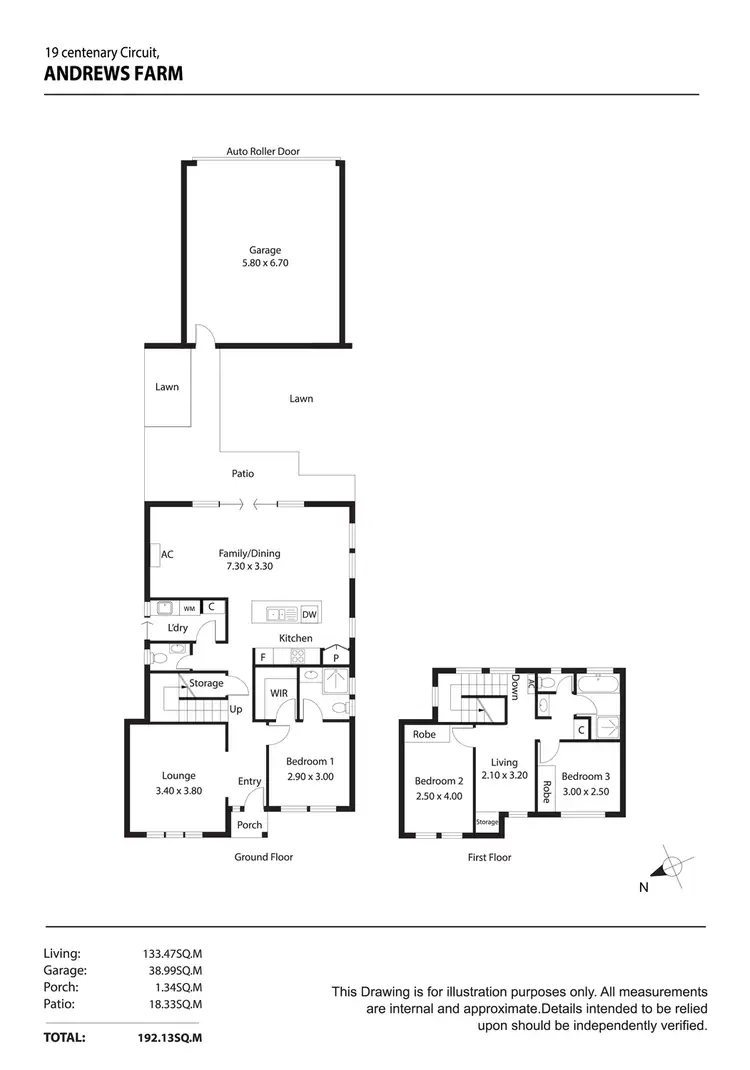 Floorplan of Homely house listing, 19 Centenary Circuit, Andrews Farm SA 5114