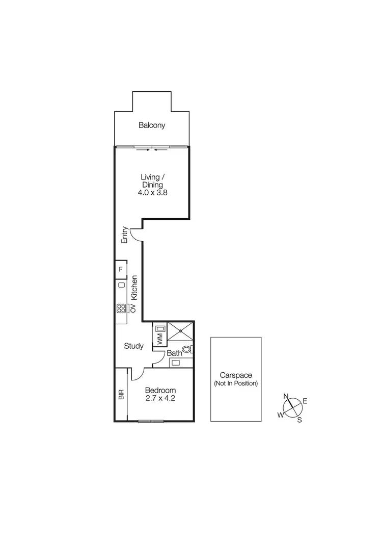 Floorplan of Homely apartment listing, 203/50 Dow Street, Port Melbourne VIC 3207