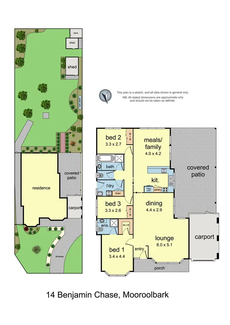 Floorplan of Homely house listing, 14 Benjamin Chase, Mooroolbark VIC 3138