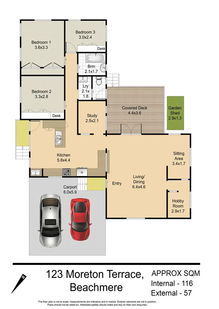 Floorplan of Homely house listing, 123 Moreton Terrace, Beachmere QLD 4510