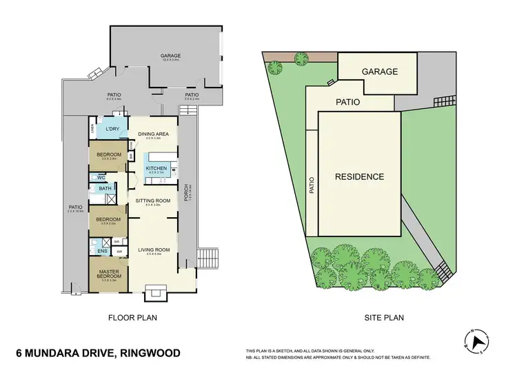 Floorplan of Homely house listing, 6 Mundara Drive, Ringwood VIC 3134