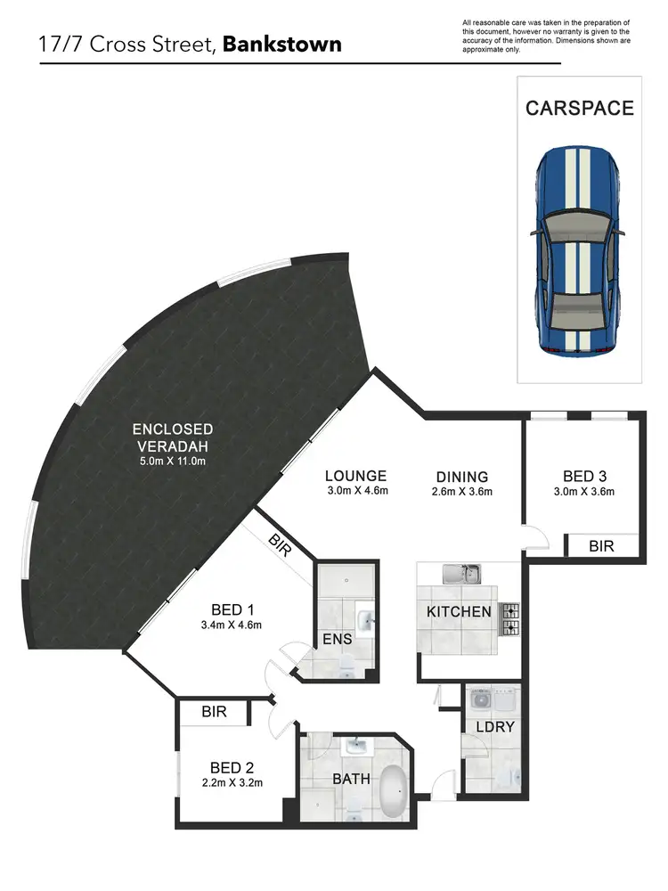 Floorplan of Homely apartment listing, 17/7 Cross Street, Bankstown NSW 2200