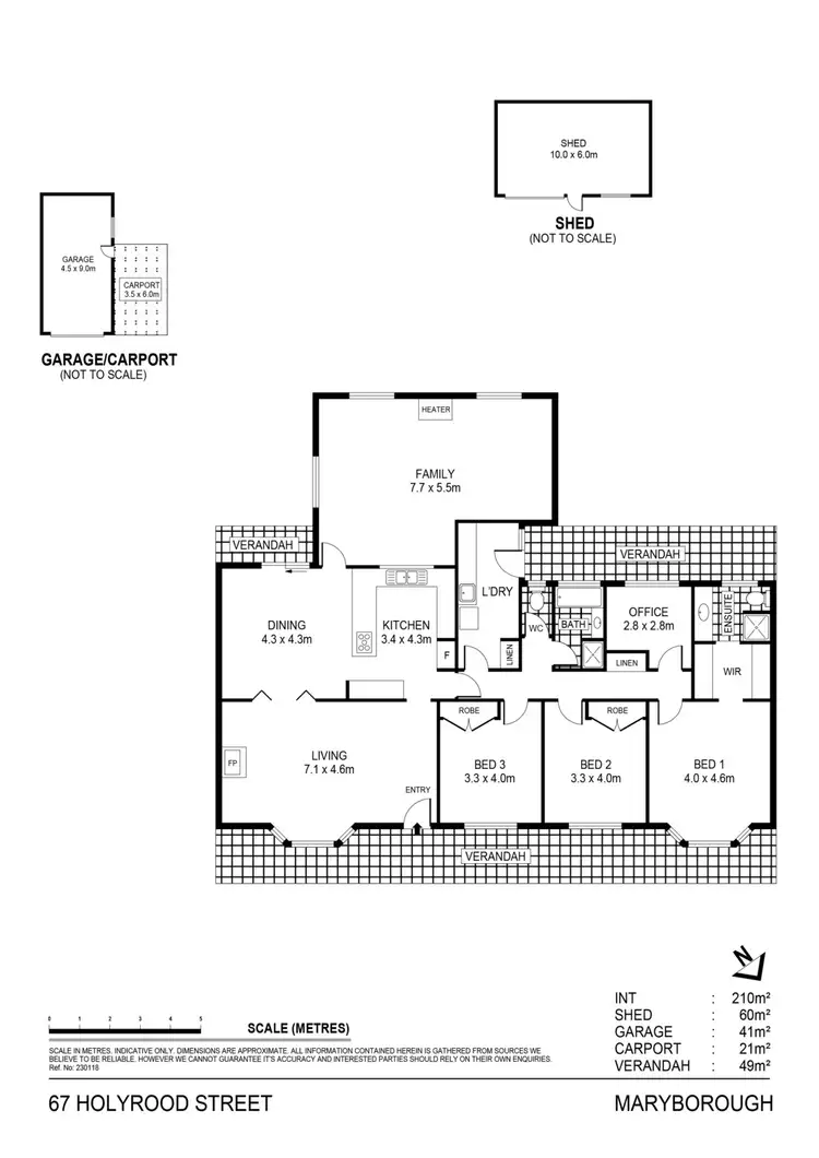 Floorplan of Homely house listing, 67 Holyrood Street, Maryborough VIC 3465