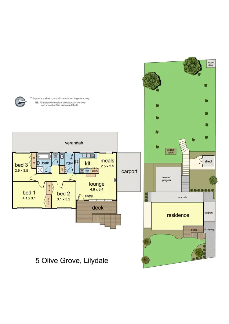 Floorplan of Homely house listing, 5 Olive Grove, Lilydale VIC 3140