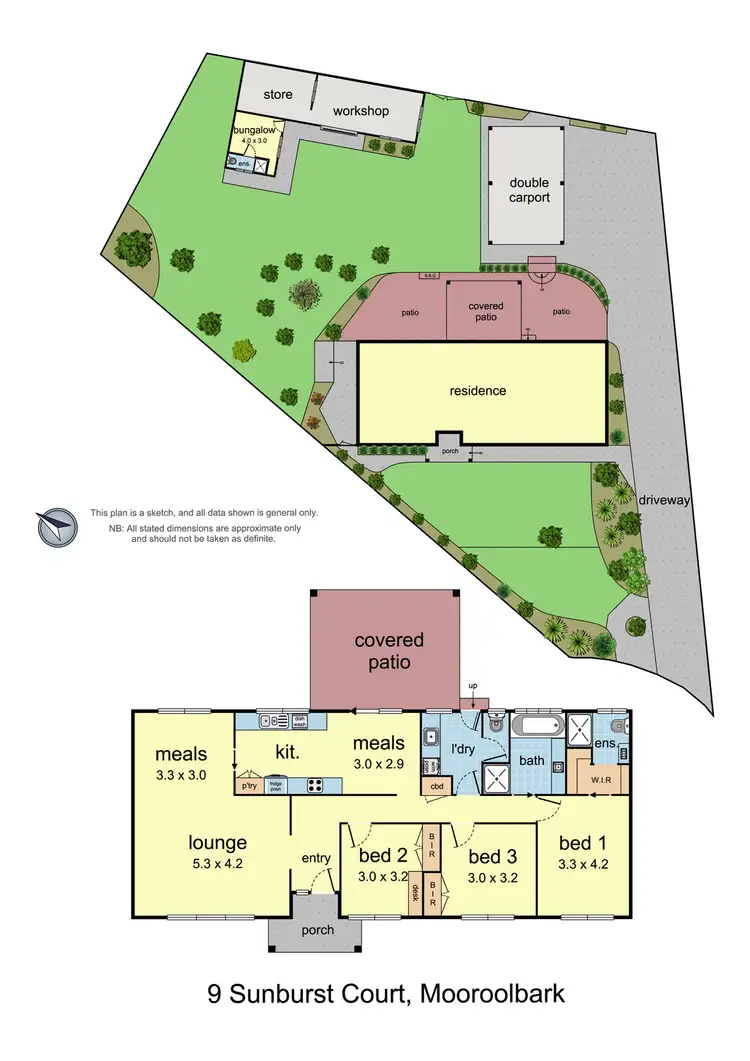 Floorplan of Homely house listing, 9 Sunburst Court, Mooroolbark VIC 3138