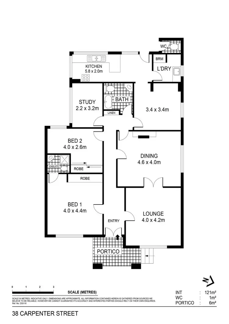 Floorplan of Homely house listing, 38 Carpenter Street, Quarry Hill VIC 3550