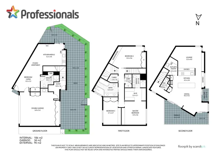 Floorplan of Homely townhouse listing, 1/87 Marine Parade, Elwood VIC 3184