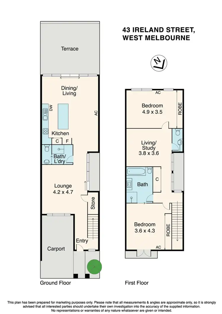 Floorplan of Homely house listing, 43 Ireland Street, West Melbourne VIC 3003