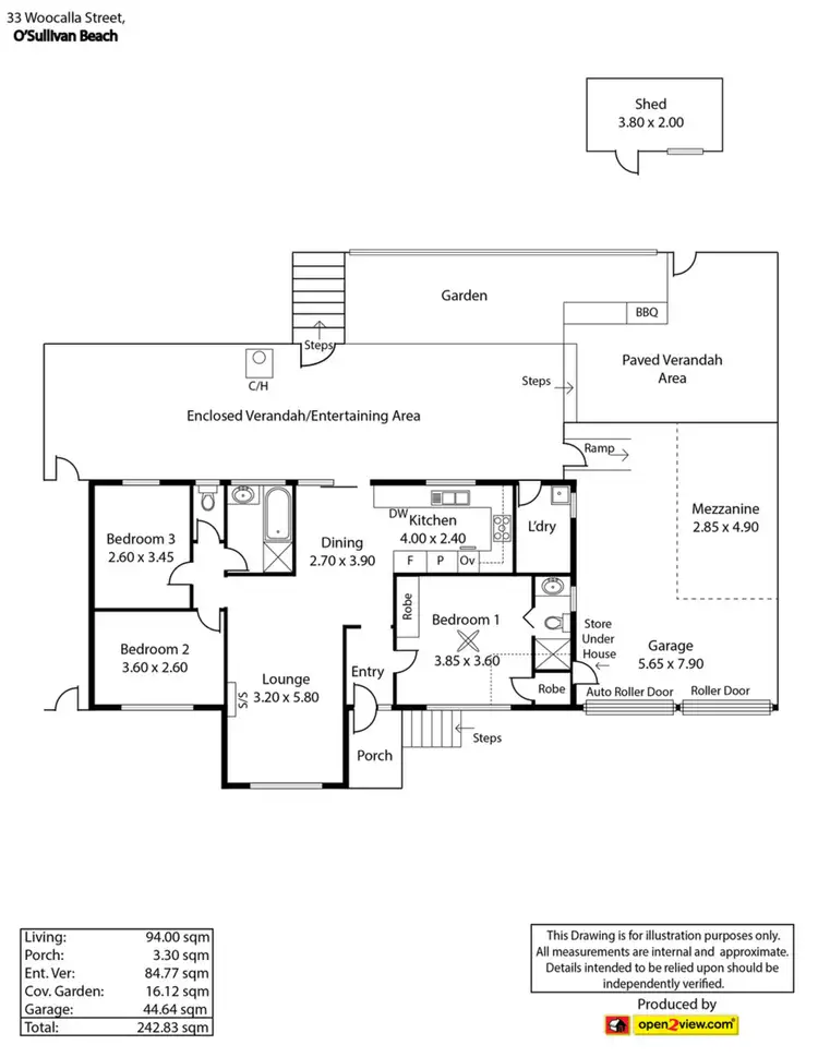 Floorplan of Homely house listing, 33 Woocalla Street, O'sullivan Beach SA 5166