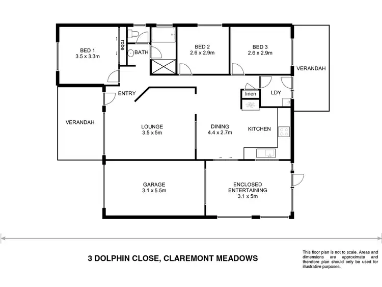 Floorplan of Homely house listing, 3 Dolphin Close, Claremont Meadows NSW 2747