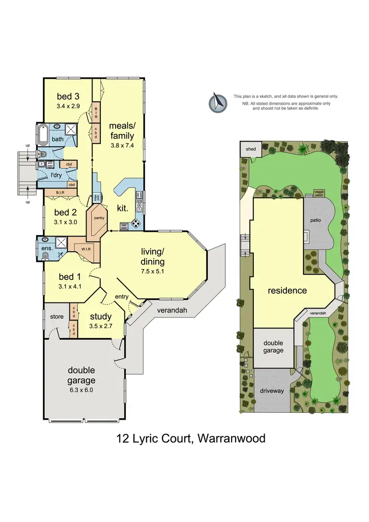 Floorplan of Homely house listing, 12 Lyric Court, Warranwood VIC 3134