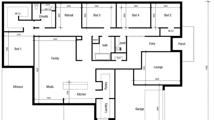 Floorplan of Homely house listing, 14 Warbler Street, Kialla VIC 3631