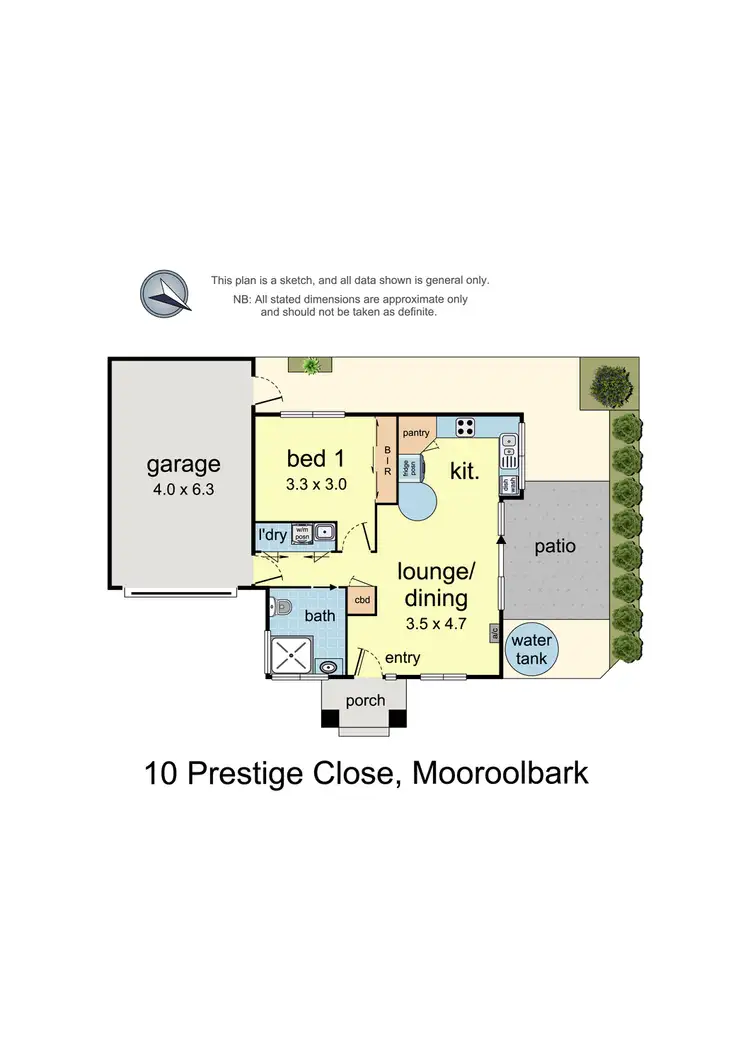 Floorplan of Homely unit listing, 10 Prestige Close, Mooroolbark VIC 3138