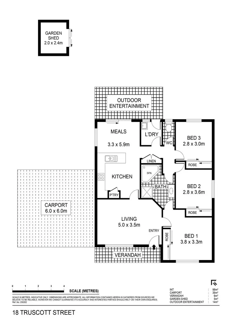 Floorplan of Homely house listing, 18 Truscott Street, Long Gully VIC 3550
