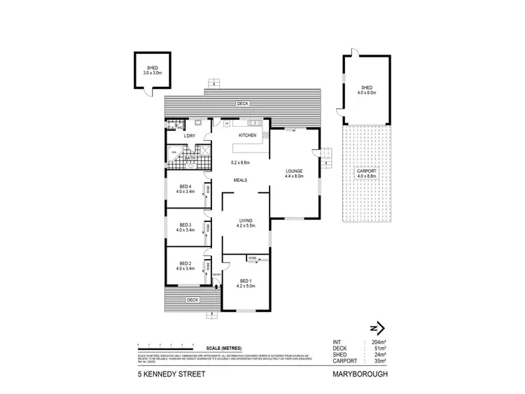 Floorplan of Homely house listing, 5 Kennedy Street, Maryborough VIC 3465
