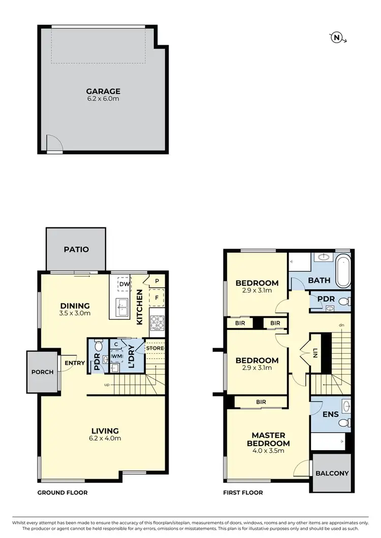 Floorplan of Homely townhouse listing, 72 Wireless Drive, Aintree VIC 3336