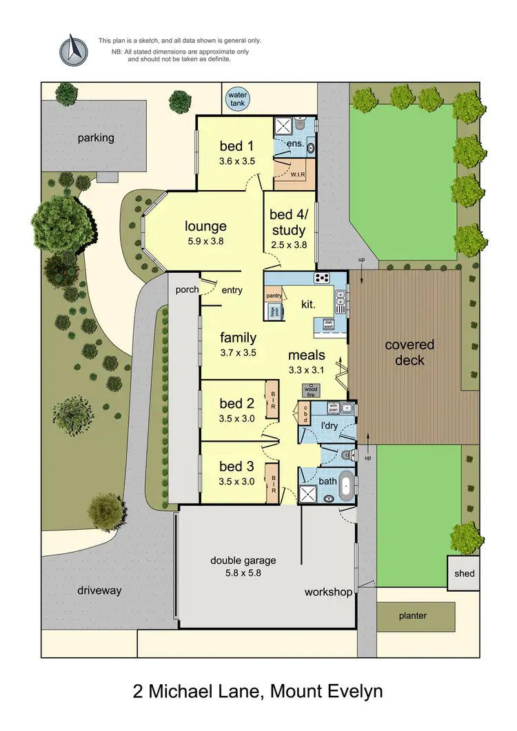 Floorplan of Homely house listing, 2 Michael Lane, Mount Evelyn VIC 3796