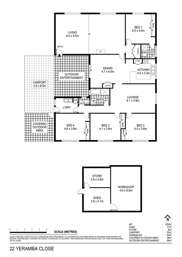 Floorplan of Homely house listing, 22 Yeramba Close, Strathdale VIC 3550