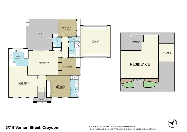 Floorplan of Homely townhouse listing, 3/7-9 Vernon Street, Croydon VIC 3136