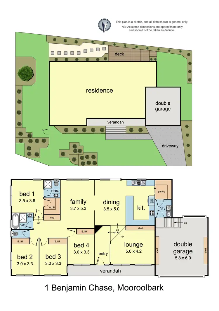 Floorplan of Homely house listing, 1 Benjamin Chase, Mooroolbark VIC 3138