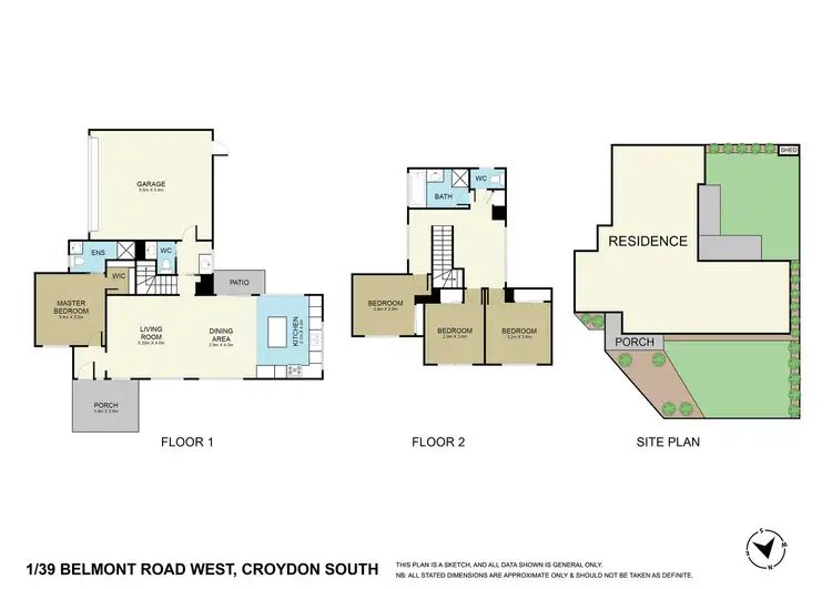 Floorplan of Homely townhouse listing, 1/39 Belmont Road West, Croydon South VIC 3136