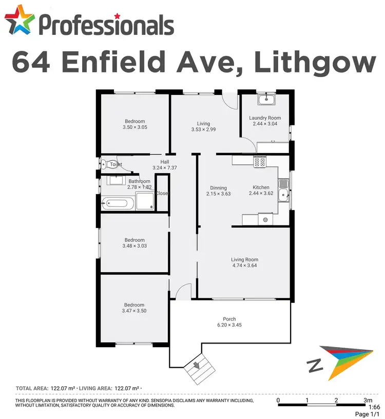 Floorplan of Homely house listing, 64 Enfield Avenue, Lithgow NSW 2790