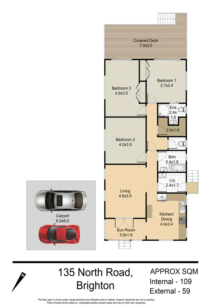 Floorplan of Homely house listing, 135 North Road, Brighton QLD 4017