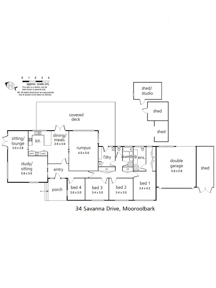 Floorplan of Homely house listing, 34 Savanna Drive, Mooroolbark VIC 3138
