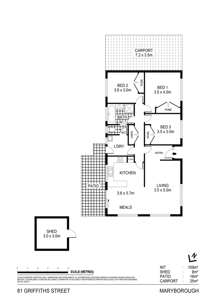 Floorplan of Homely house listing, 81 Griffiths Street, Maryborough VIC 3465