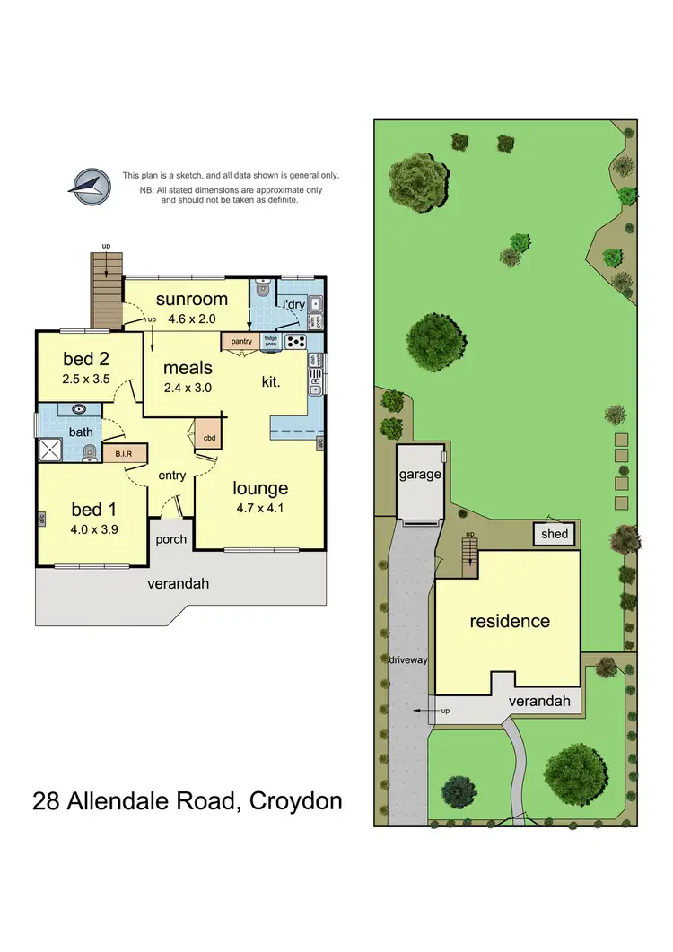 Floorplan of Homely house listing, 28 Allendale Road, Croydon VIC 3136