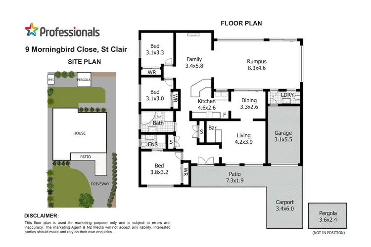 Floorplan of Homely house listing, 9 Morningbird Close, St Clair NSW 2759