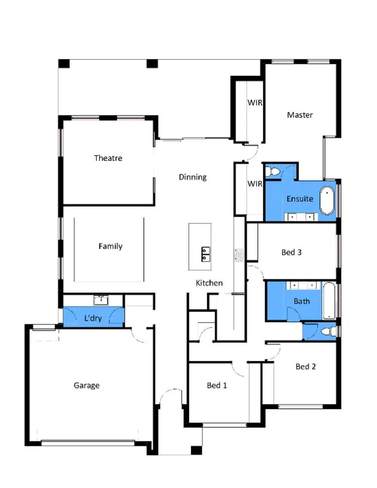 Floorplan of Homely house listing, 5 Cormorant Boulevard, Kialla VIC 3631
