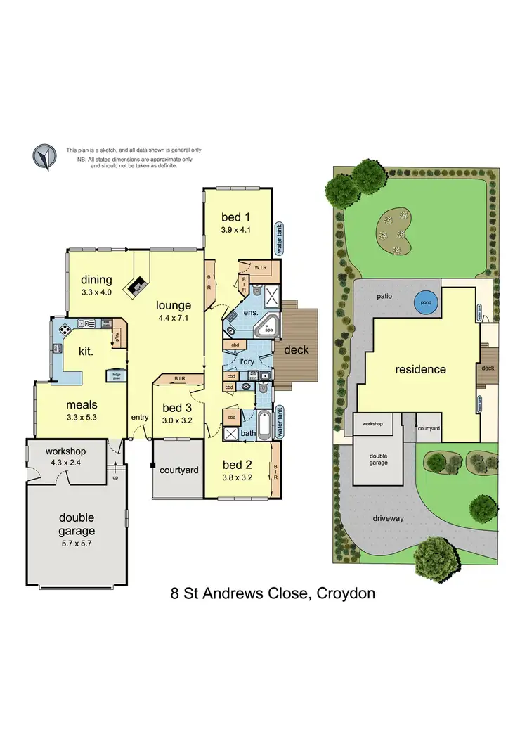 Floorplan of Homely house listing, 8 St Andrews Close, Croydon VIC 3136