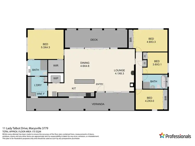 Floorplan of Homely house listing, 11 Lady Talbot Drive, Marysville VIC 3779