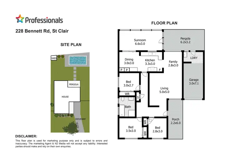 Floorplan of Homely house listing, 228 Bennett Road, St Clair NSW 2759