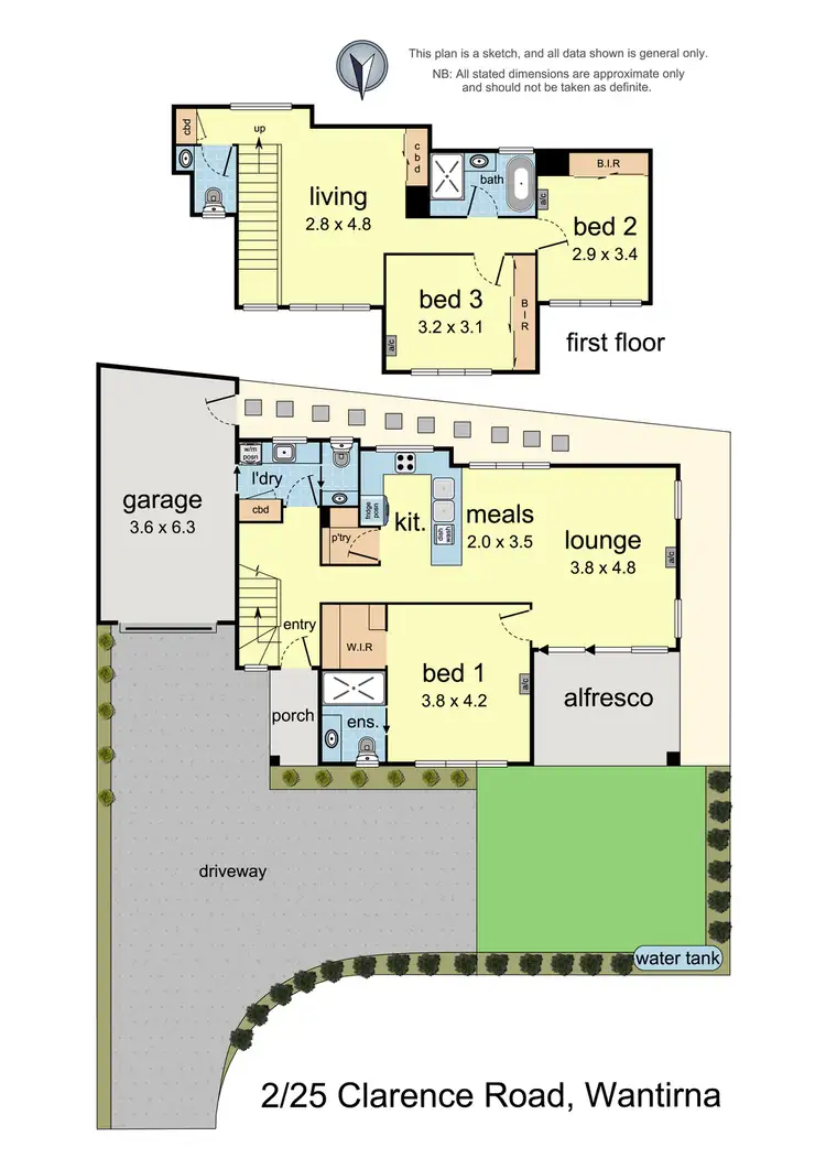 Floorplan of Homely townhouse listing, 2/25 Clarence Road, Wantirna VIC 3152