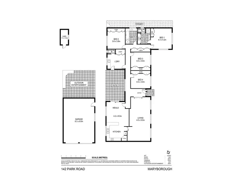 Floorplan of Homely house listing, 142 Park Road, Maryborough VIC 3465