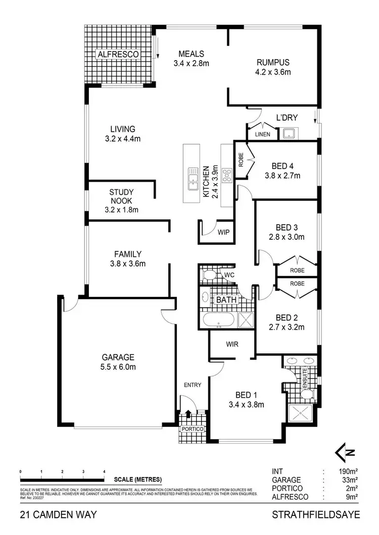 Floorplan of Homely house listing, 21 Camden Way, Strathfieldsaye VIC 3551